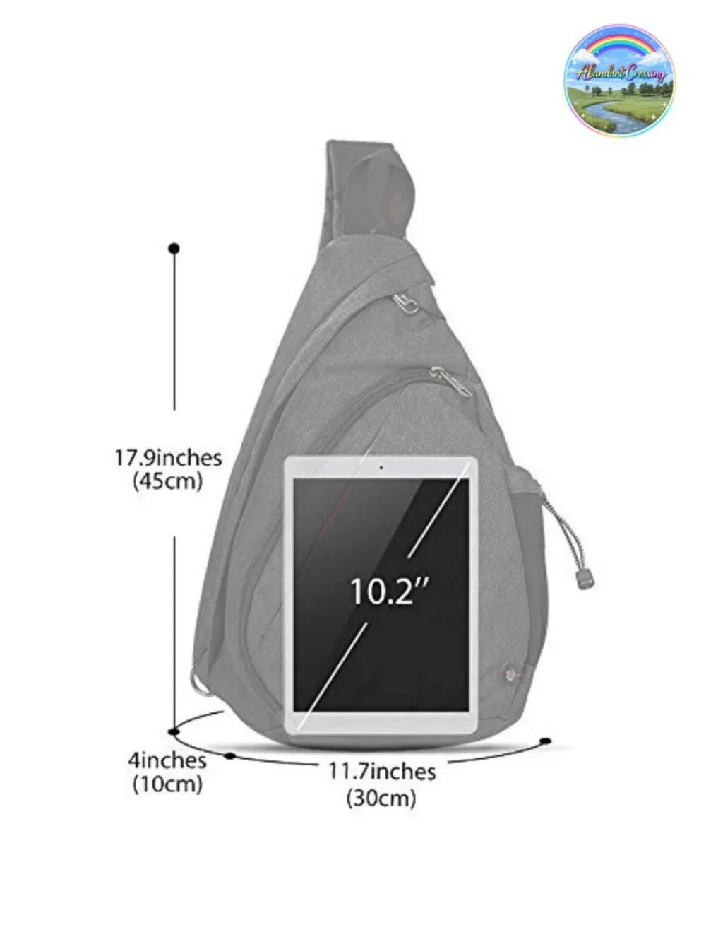 OutdoorMaster Sling Bag Lightweight Hiking Daypack 12L Reversible Strap Travel
